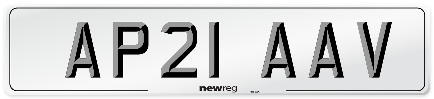 AP21 AAV Number Plate from New Reg
